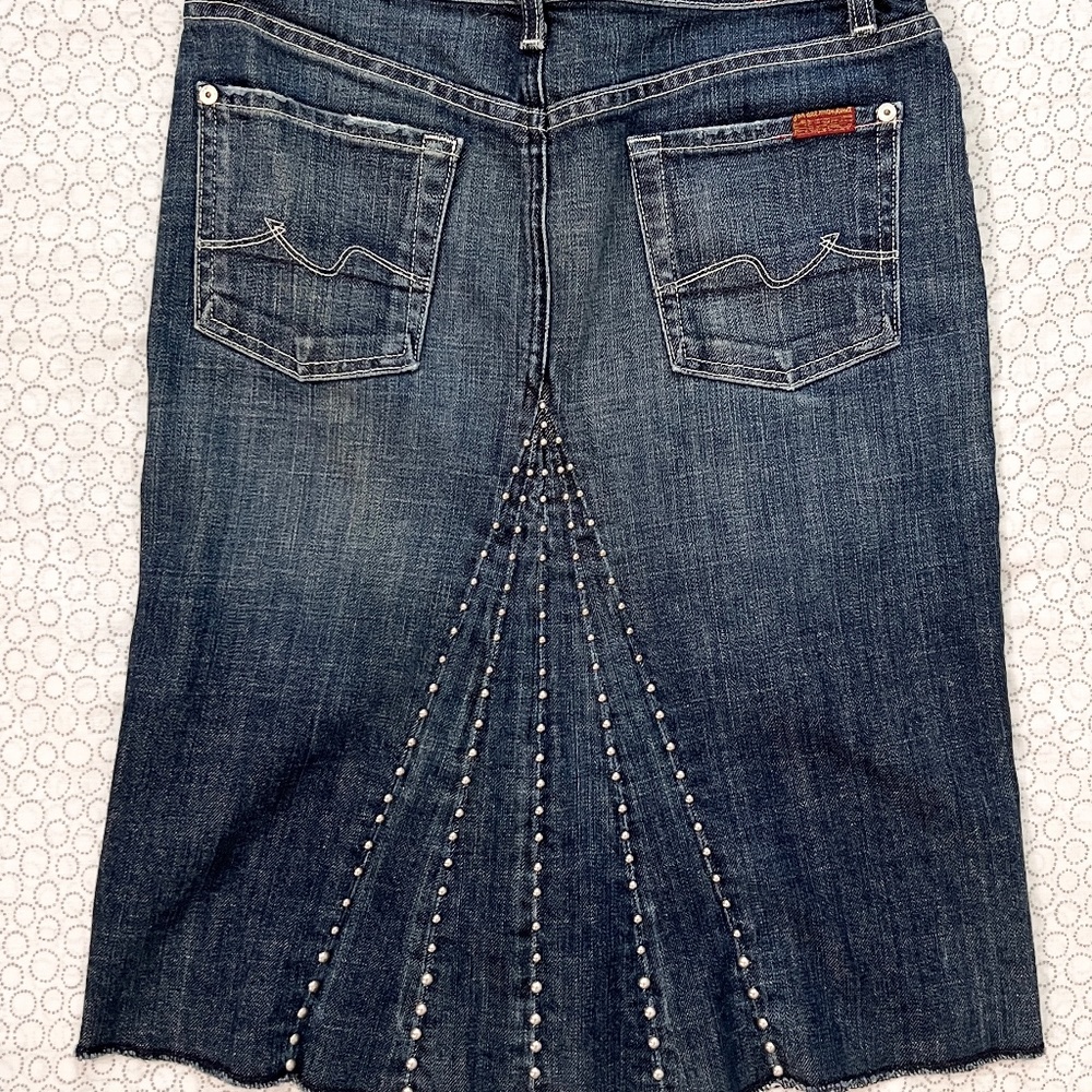 7 For All Mankind Women's Denim, Skirt